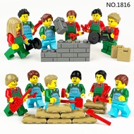 Compatible Doll Farm Farm Farmer Building Block Doll Ranch Farmer Farmer City Occupation Assembling 