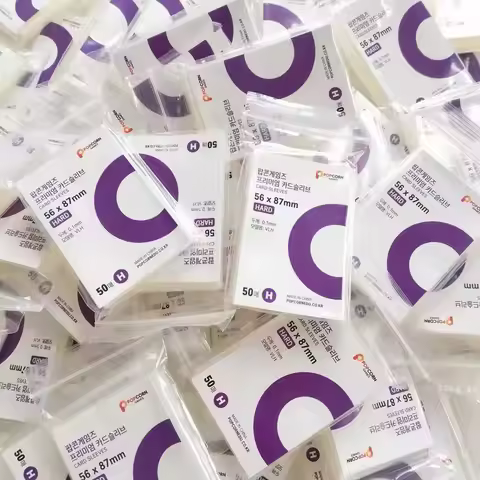 A pack of 50 pieces 56*87mm Korean-style high-transparent card sleeves, suitable for 3-inch small ca