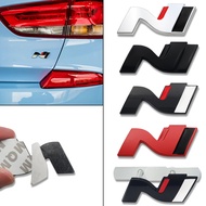 N N LINE Emblem METAL Rear Trunk Car Grille Badge sticker For Hyundai I10 I20 I30 I40 IX20 IX35 Tucs