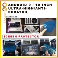 Android 9 / 10 Inch Universal Car Player Ultra High Anti-Scratch Screen Protector Car Screen Protect