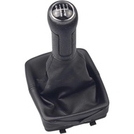 Shift knob Car Gear Shift Knob Gaiter Boot for Polo 9N 9N2 9N3 2002-2009 Auto Manual 5 Speed Transmi