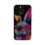 for Oppo A12e A3s A5 Ax5 A31 2020 A9 2020 A5 2020 A53 A33 A52 A92 A3 F11 A9 A92s A55 Reno 5 4Z R17 glasses rabbit bunny Soft Phone Case cover phonecase protective protection casing