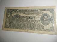uang kertas kuno/ lama 25 rupiah1947 soekarno