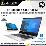 [R] HP ProBook x360 435 G8 - 13.3'' FHD Touchscreen | Ryzen 5-5600 | 16GB RAM | 512GB SSD | W11 Pro