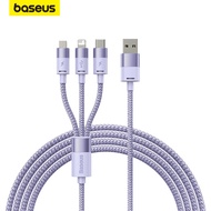 Baseus 3 in 1 USB C Cable 3.5A Charger Cable Micro USB C Type C Cable for Macbook Pro Samsung Xiaomi