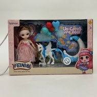 Fairy Care​ With Lights Korean Girl's Doll Set Barbie Doll Set Barbie