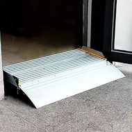 Bridge Threshold Ramp for Door, Portable Aluminium Wheelchair Ramp with Non-Slip Surface, Entrance Ramp for Stairs at Home (Color : 102x74x10cm)