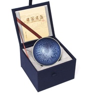 Jianyang Jianzhan Tea Cup Master Cup Pure Handmade建阳建盏茶杯主人杯纯手工礼盒装菊花盏百花盏大码个人专用茶盏/可乐12.25