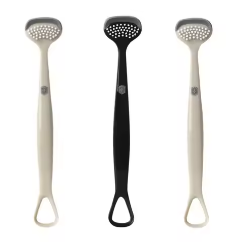 Triple Effect Tongue Scraper Silicone Brush Oral Cleaning Brush Fresh Breath Reusable Tongue Scrapin