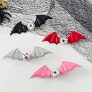 CORDELL 4PCS Halloween Hairpin, Resin Y2k Bat Wings Hair Clip, Punk Cosplay Headdress Hair Barrettes
