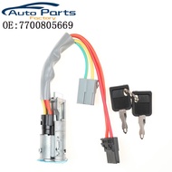 New Ignition Starter Switch Lock Key Set For Renault 19 R19 Space 2 Clio 7700805669 Car Accessories