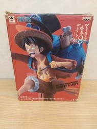 全新 內袋未拆 金證 日版 景品 海賊王 航海王 粉絲團全力宣傳企劃 魯夫 LUFFY 火焰三兄弟 ONE PIECE