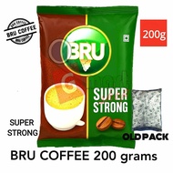 BRU COFFEE SUPER STRONG (Exp.Mac 2027) BRU ORIGINAL COFFEE 200 GRAM (3/2027) NEW