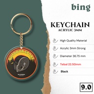 3mm strong acrylicKeychain and koko no. 7