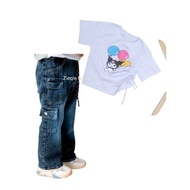 CUTBRAY CARGO PANTS SET FOR GIRLS 1-7 YEARS kids outfit girl girl kids outfit kids set clothes girl