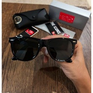 Cermin Mata Hitam Lens Kaca Sunglasses