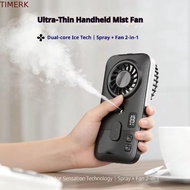 TIMERK Handheld Mist Fan, Mini Size Mist Sprayer Portable Mist Fan, Cooling Fan USB Powered Moisturi