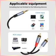 Yoo Stereo Sound Output 3 5mm to 2Male Cable Gold Plate Terminals 1m 2m 300cm 5m