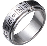 Fidget Spinner Rings Anxiety Fidget Ring with Random Numbers Stainless Steel Ring for Anxiety for me