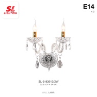 SL LIGHTING | Wall Lamp โคมไฟติดผนังเชิงเทียนแบบคู่ สำหรับติดผนังภายใน รุ่น SL-5-83913/2W ขั้วE14
