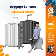 Luggage Suitcase 20in 22in 24in 28in Black White Durable Lightweight Scratch-Resistant Spacious Smoo