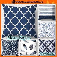 Breathable Home Decor Blue Throw Pillow Design Cushion Throw Pillow Cover Soft Square 45X45cm