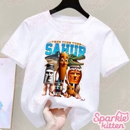 Kitten Cartoon-printed T-shirt for Kids Girls, Fashionable and Versatile Q27
