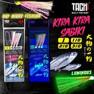 TACHI KIRA-KIRA Apollo Sabiki Luminous Day Night Fishing Apollo Rig Live Bait Laut UkiUki Pantai Bot