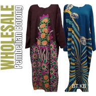 BORONG 20 HELAI KAFTAN KELAWAR POLYSTER BRAND CANTING BATEK BY TRG DESIGN MENYUSU ZIP BAJU TIDUR MODEN SLEEPWEAR