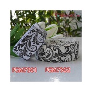 Pgm73 Grossgrain Ribbon Batik Motif 1 Inch Per Meter