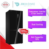 Toshiba 556L Multi-Door Dual Inverter Refrigerator GR-RF610WE-PMY(37) | GR-RF610WE-PGY | Fridge | Fr