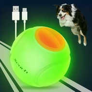 LED Dog Ball Rechargeable, Light Up Dog Ball Toys, Bounce-Activated Durable Fetch Ball, Natural Rubb