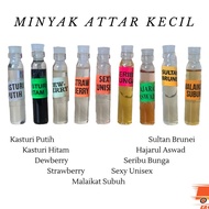 MINYAK ATTAR 2 ML (1PACK-12 BOTOL) MINYAK WANGI MURAH MINYAK WANGI UNISEX MINYAK ATTAR PATI(RANDOM)