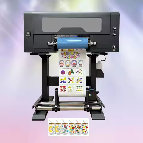 ZUNSUNJET Manufacturer Price Uv Dtf Printer With Laminator A3 Uv Dtf Flatbed Transfer Sticker Print 