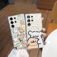 For Samsung S25 Ultra S24 S23 FE S22 S21 Cartoon puppy Phone Case For Samsung A55 A56 A16 A17 A15 A1