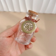 Glass Wooden Cork Wish Bottle