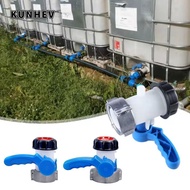 KUNHEV IBC Tank Tap Pipe Connector, 1000L Container 75mm Liters 62mm To Male Export Butterfly Valve 