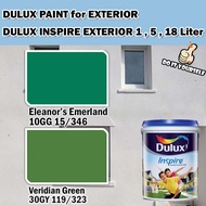 ICI DULUX INSPIRE EXTERIOR PAINT COLLECTION 18 Liter Eleanor’s Emerland / Veridian Green