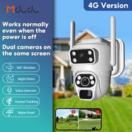 Mdudu4G Solar CCTV solar cell กล้องวงจรปิด Battery Power 15MPค่าไฟ0บาท 4K กล้องวงจรปิดโซล่าเซลล์ IP6