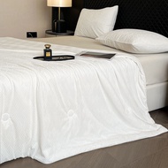 Bamboo Cooling Summer Quilt Double-Sided Cooling Blanket for Hot Sleepers Queen King Breathable Summ