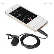Clip On Microphone 3.5mm Mini Microphone clipon Lavalier Mic smartphone youtuber sound