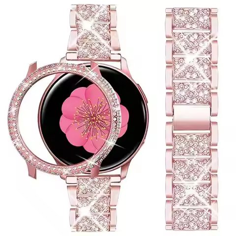 Strap Case Protector For Samsung Galaxy Watch 6 5 40mm 44mm Metal Bracelet For Galaxy Watch 4 44mm 4