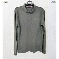 Authentic ARNOLD PALMER Chest Size 40 Cool Spot Gray Long-Sleeved Polo Shirt