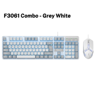 AULA F3061 Combo RGB Keyboard Mouse Set Cheapest Gaming Keyboard Set Ideal for Computers & Laptops