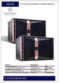 BLACK SPIDER 10" KARAOKE SPEAKER 150W 8Ohm (PRICE FOR 1 PAIR)