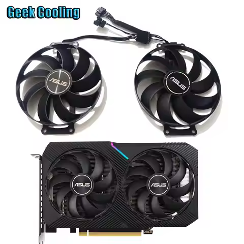 Original 87MM 6PIN T129215SU CF9010U12S Video card cooling fan，For ASUS RTX 3060TI、RTX 3060、RTX 3050