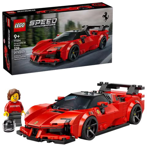 【In Stock】LEGO® Speed Champions Ferrari SF90 XX Stradale Sports Car (77254) 339 Pieces