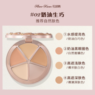 Flower Know Sweet Heart Bear Four Color Concealer แป้งแต่งหน้าแบบผสมสำหรับปกปิดรอยแผลเป็นและรอยคล้ำใ
