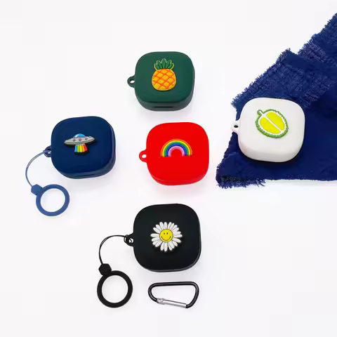 For QCY HT05 Case Cute Fruit Silicone Earphones Cover For QCY Melobuds ANC HT05 QCY T13 Hearphone Ac