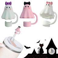 Halloween Straw Caps For Stanley 10mm - Spooky Ghost Silicone Covers, Food Safe Dust U8m6